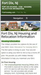 Mobile Screenshot of fortdixhousing.com